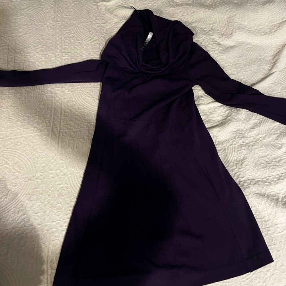 Eggplant Kensie long sleeve dress